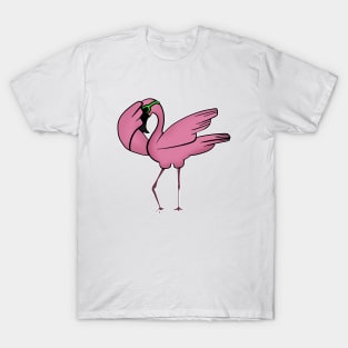 Funny Flamingo Dab Dabbing Dancing, Love Flamingos T-Shirt